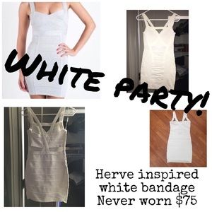 NWT Bebe dress white